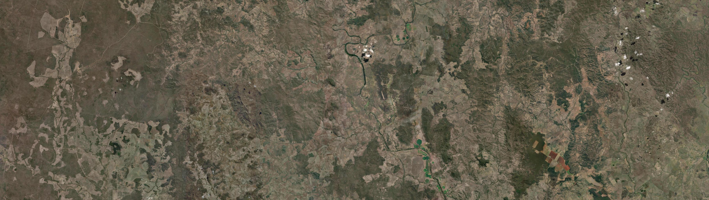 Aerial view of Eidsvold, QLD