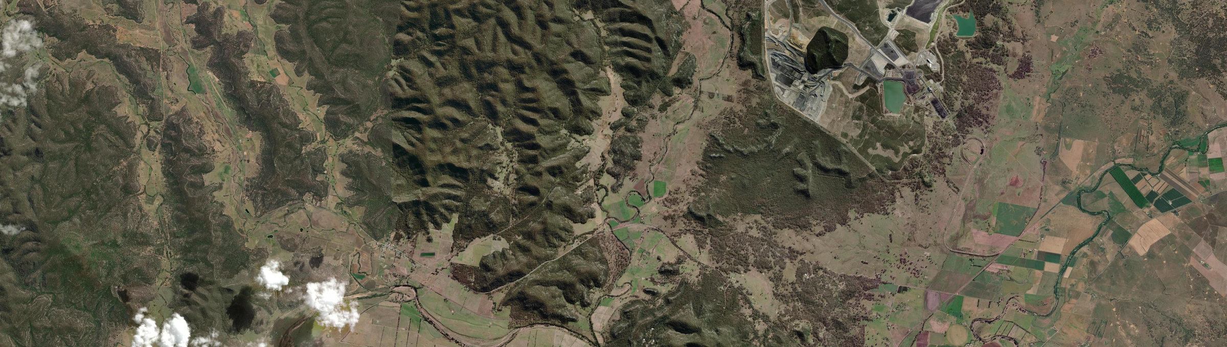 Aerial view of Hollydeen, NSW