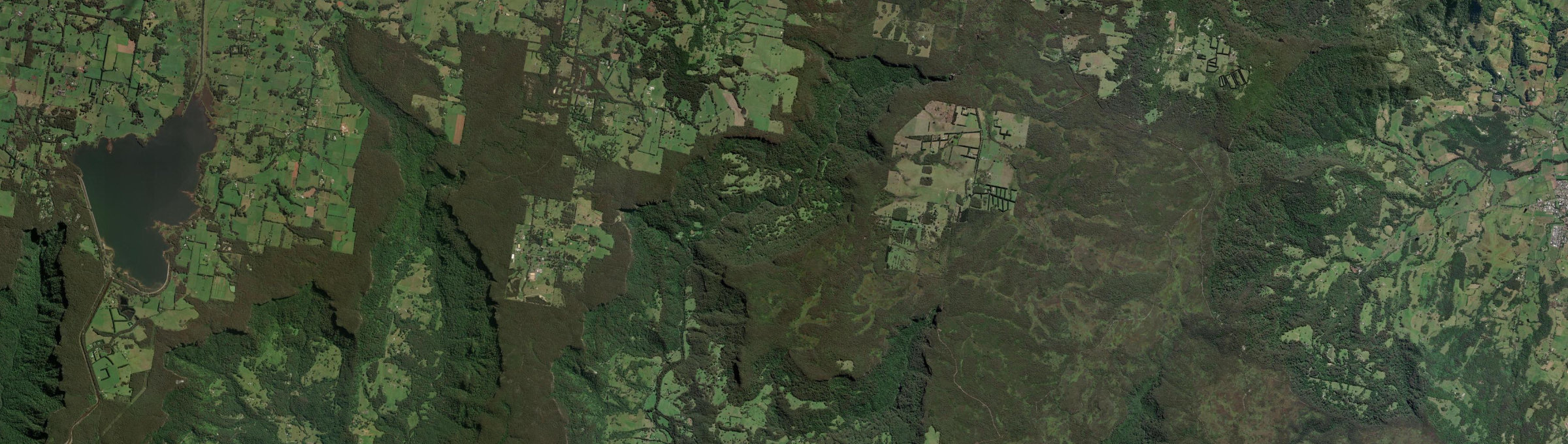 Aerial view of Upper Kangaroo Valley, NSW