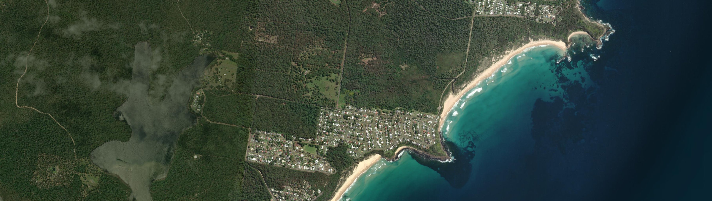 Aerial view of Manyana, NSW