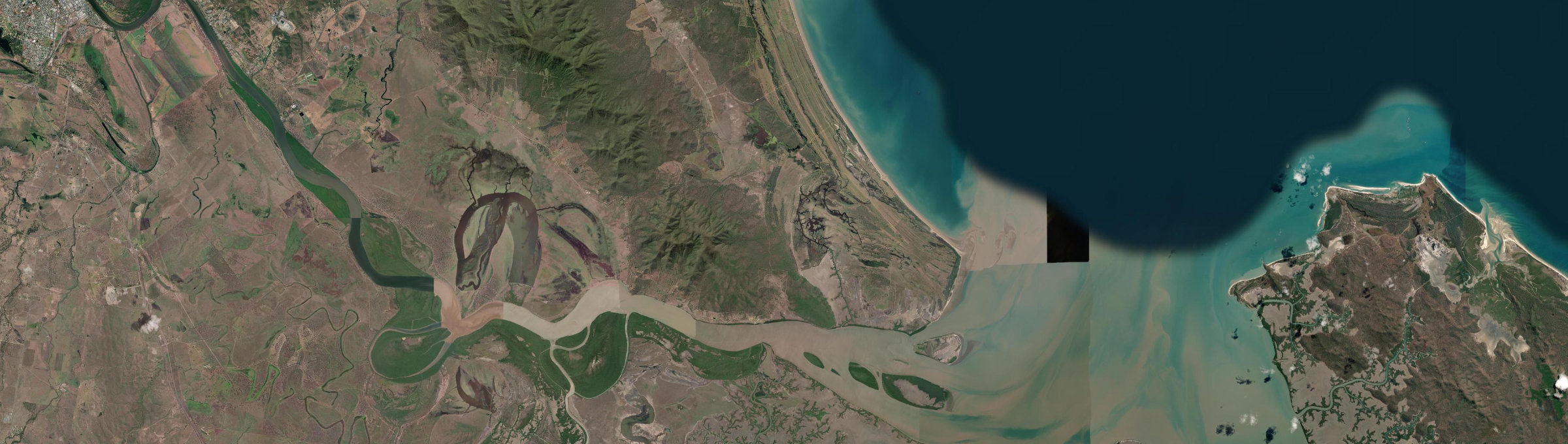 Aerial view of Thompson Point, QLD