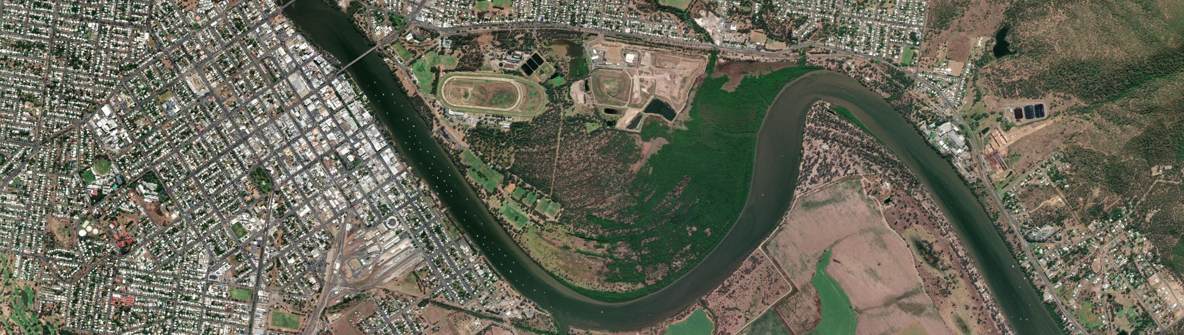 Aerial view of The Common, QLD