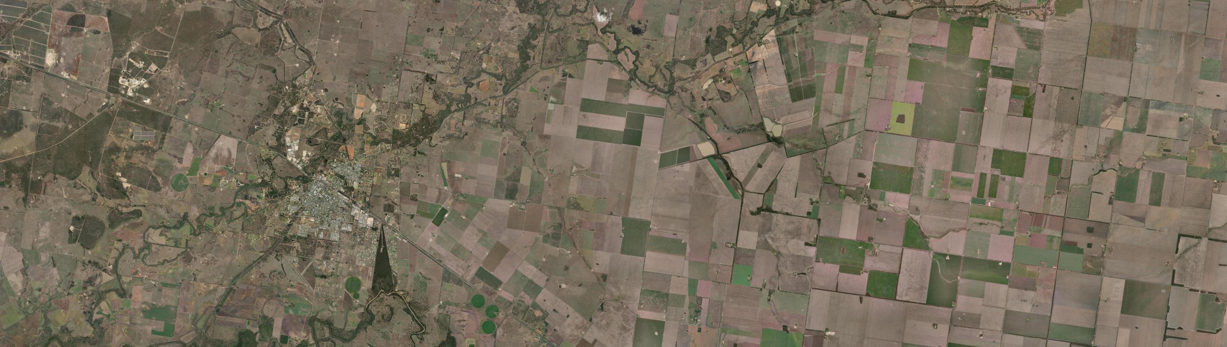Aerial view of Chances Plain, QLD