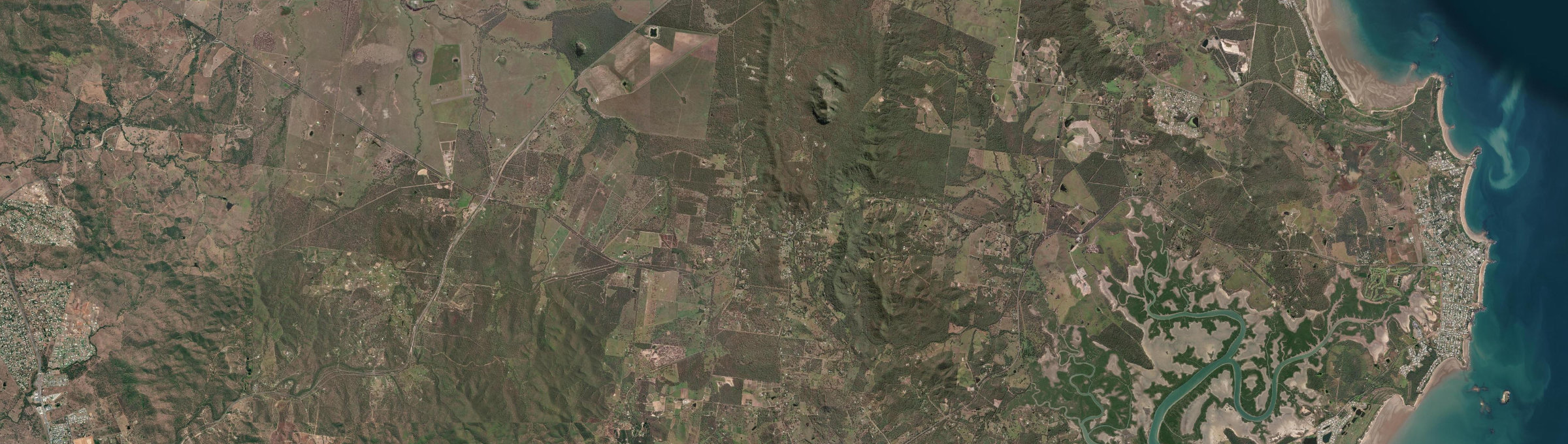 Aerial view of Cawarral, QLD