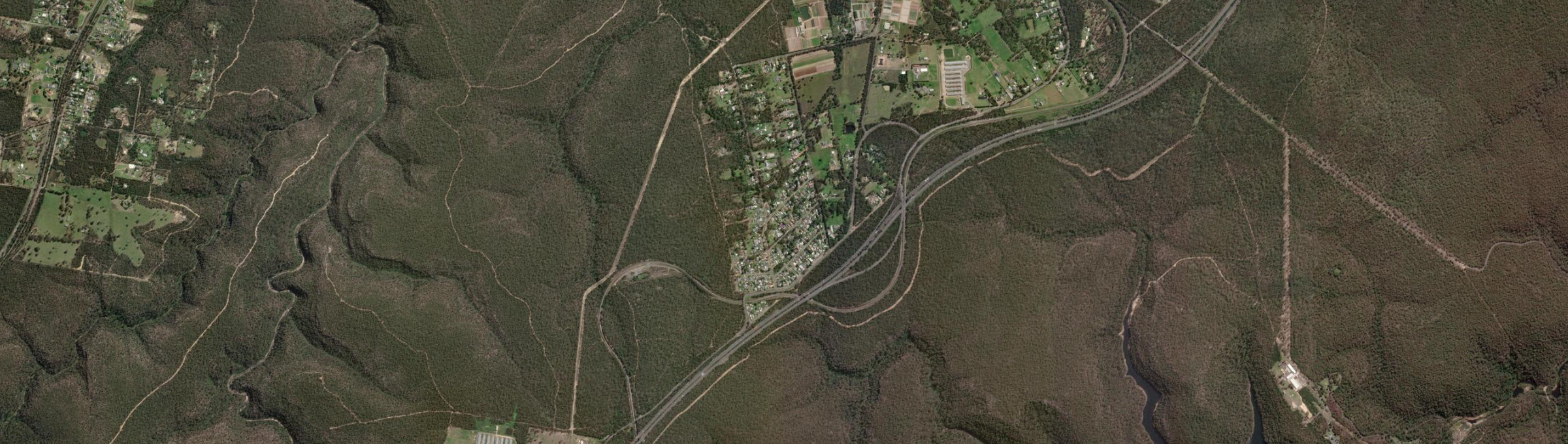 Aerial view of Yanderra, NSW