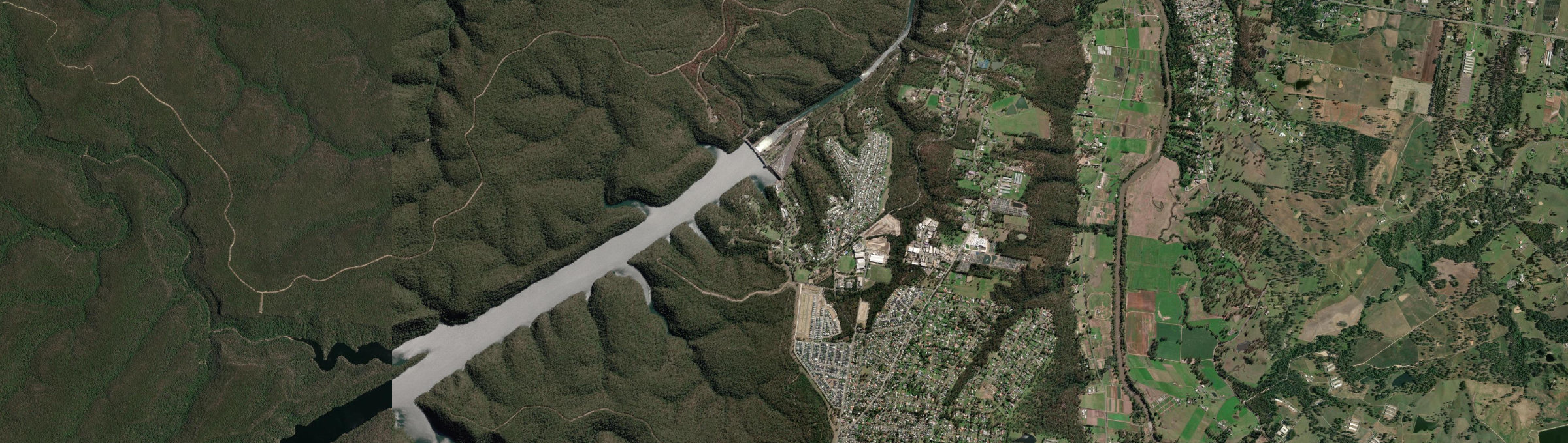 Aerial view of Warragamba, NSW