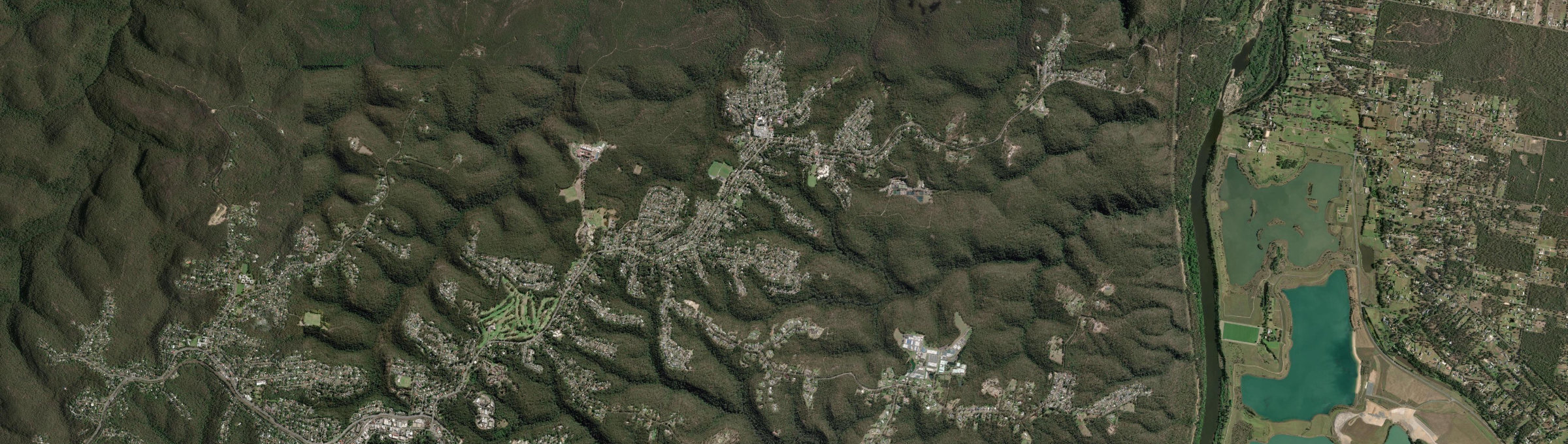 Aerial view of Winmalee, NSW