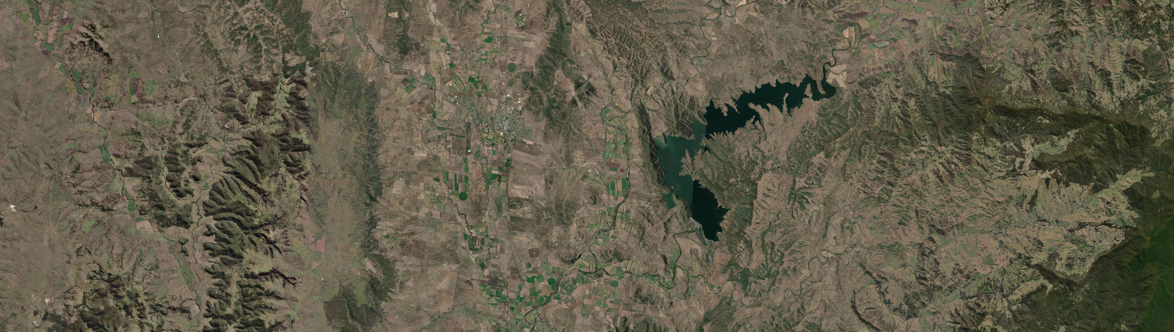Aerial view of Segenhoe, NSW
