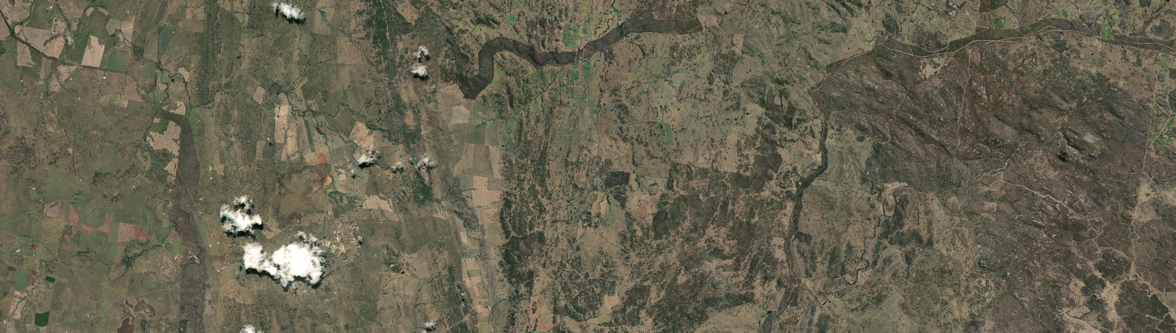 Aerial view of Gundamulda, NSW