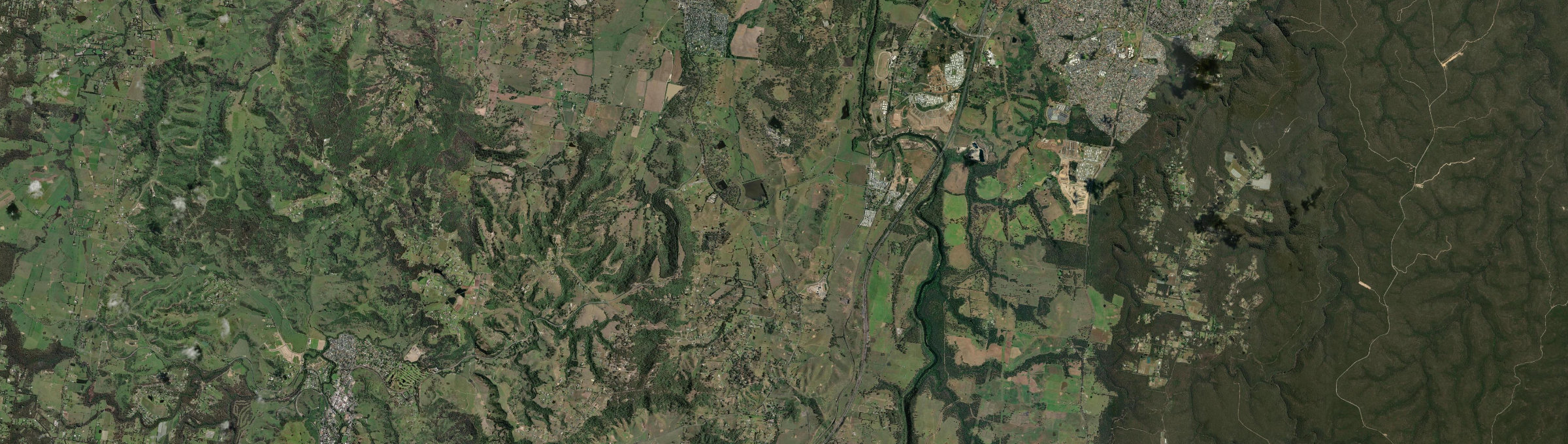 Aerial view of Menangle, NSW