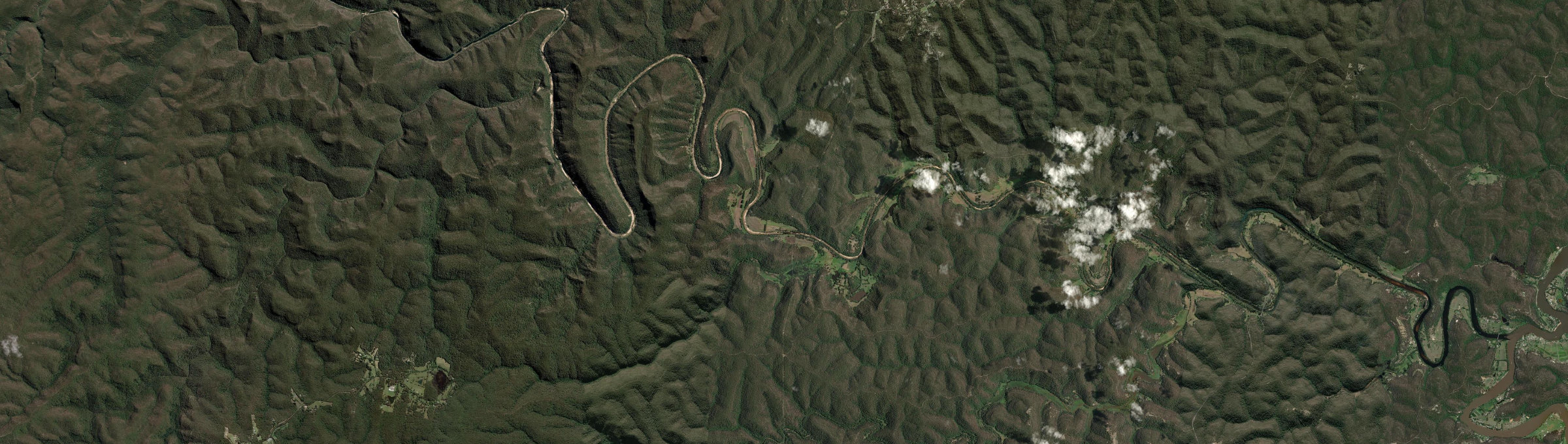 Aerial view of Upper Colo, NSW