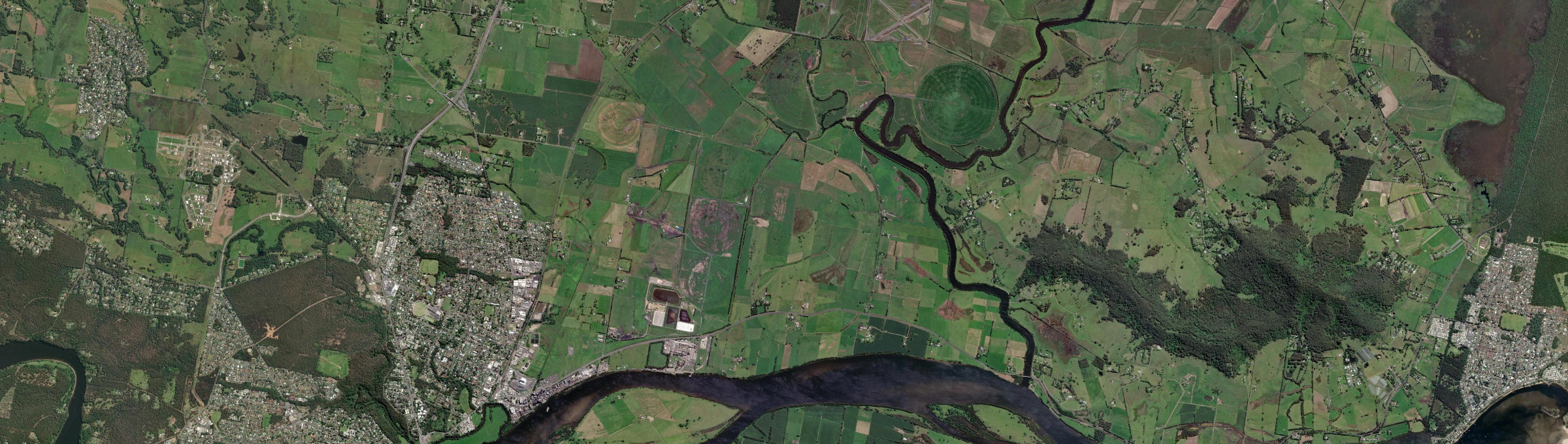 Aerial view of Bolong, NSW