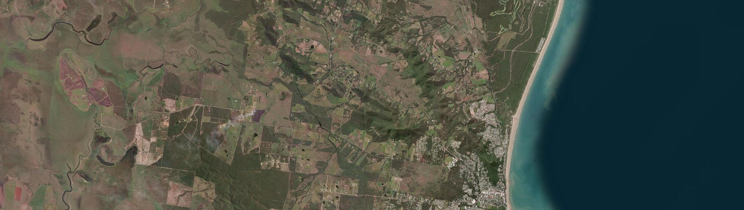 Aerial view of Adelaide Park, QLD