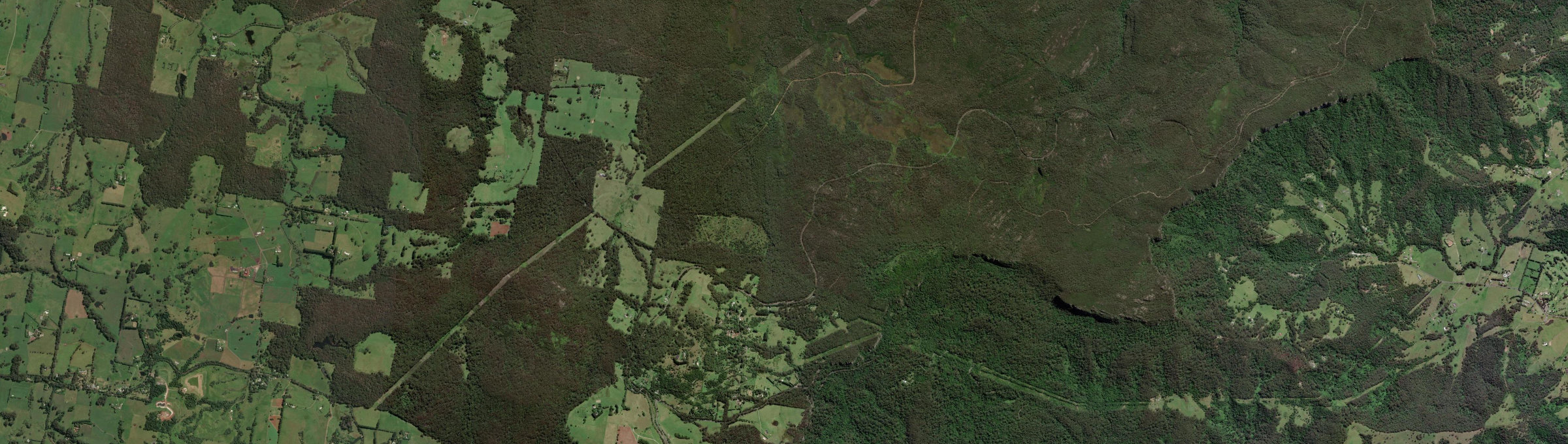 Aerial view of Mount Murray, NSW
