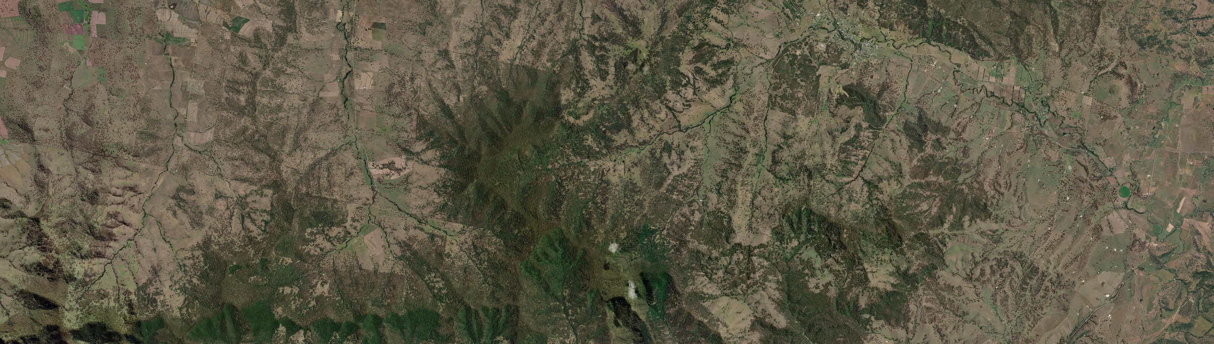 Aerial view of Pages River, NSW