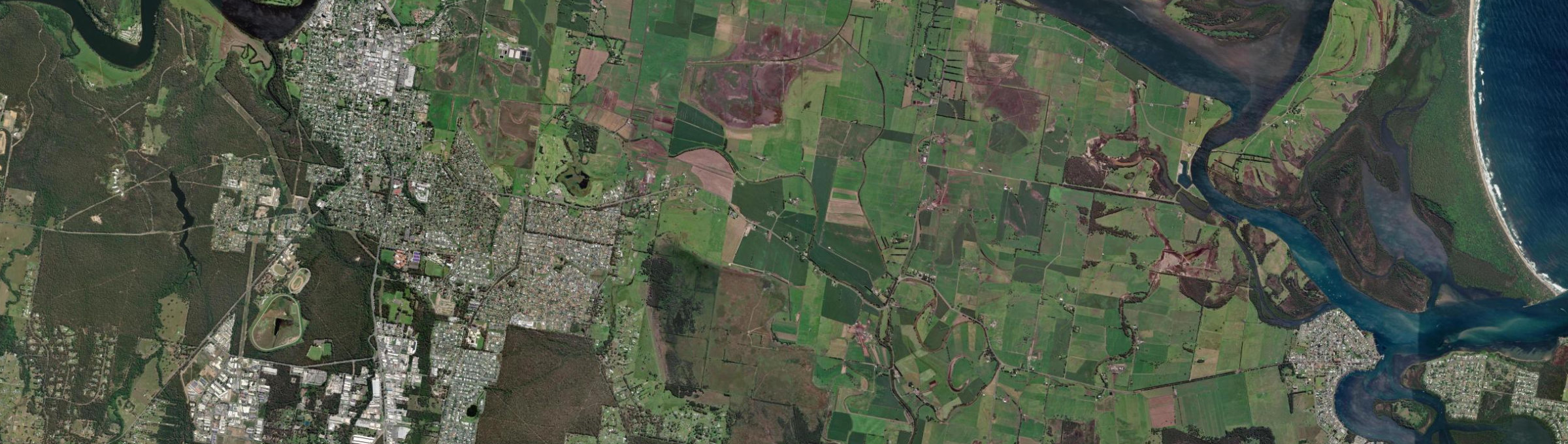 Aerial view of Brundee, NSW