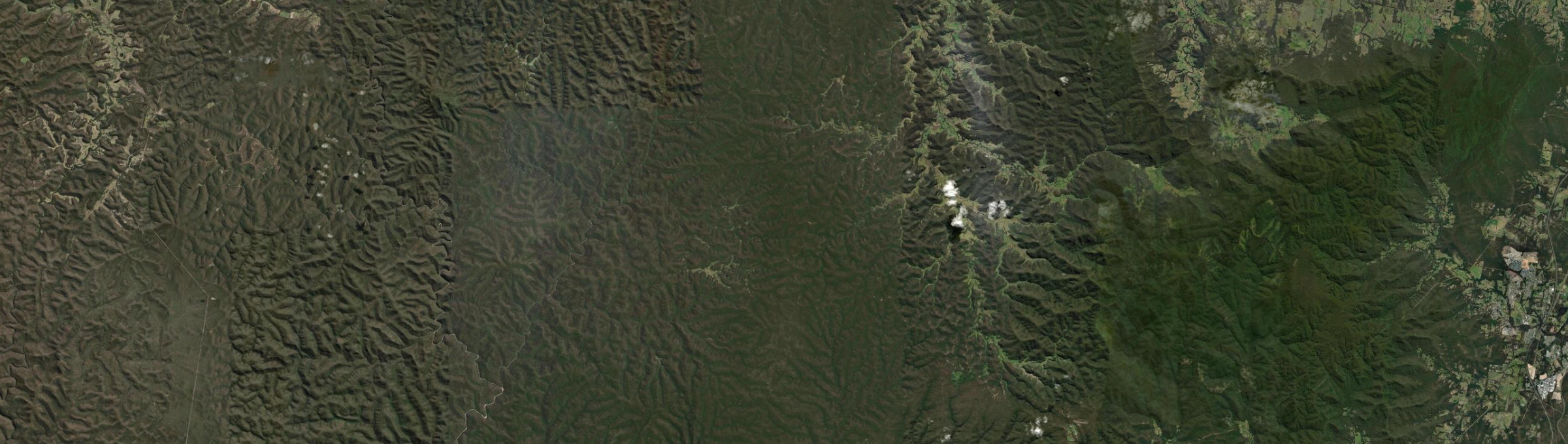 Aerial view of Laguna, NSW