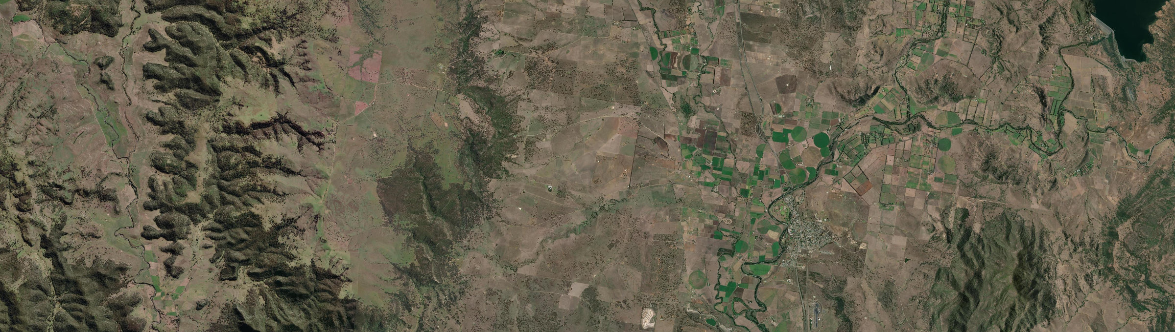 Aerial view of Dartbrook, NSW