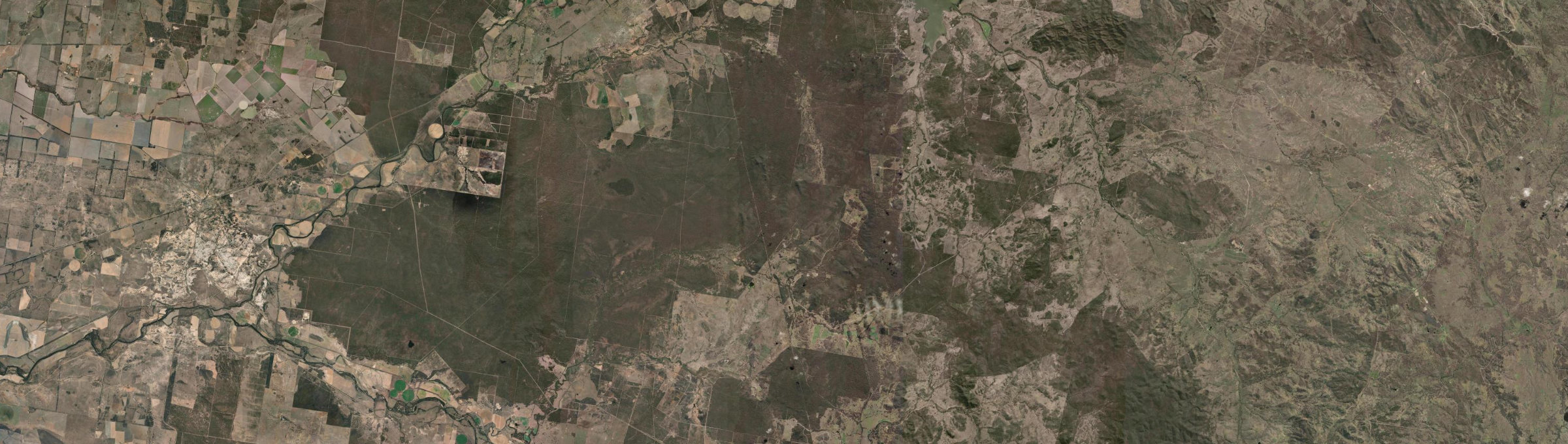 Aerial view of Brush Creek, QLD
