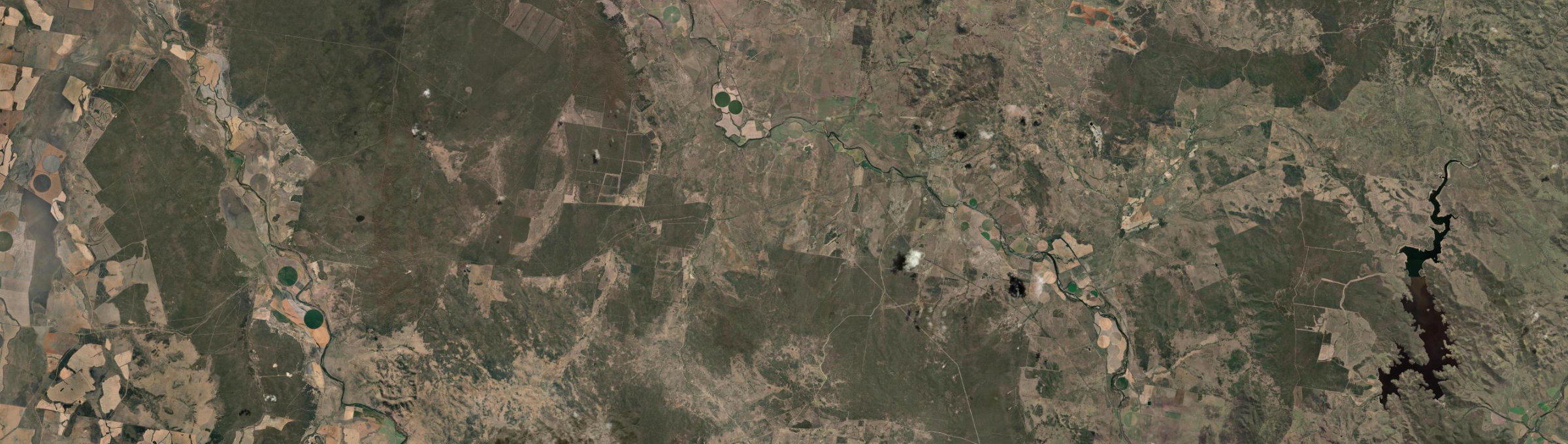 Aerial view of Texas (NSW), NSW