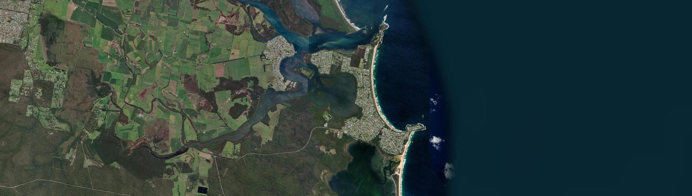 Aerial view of Culburra Beach, NSW