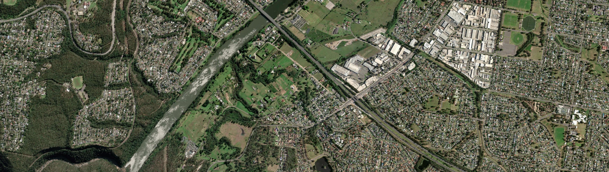 Aerial view of Regentville, NSW