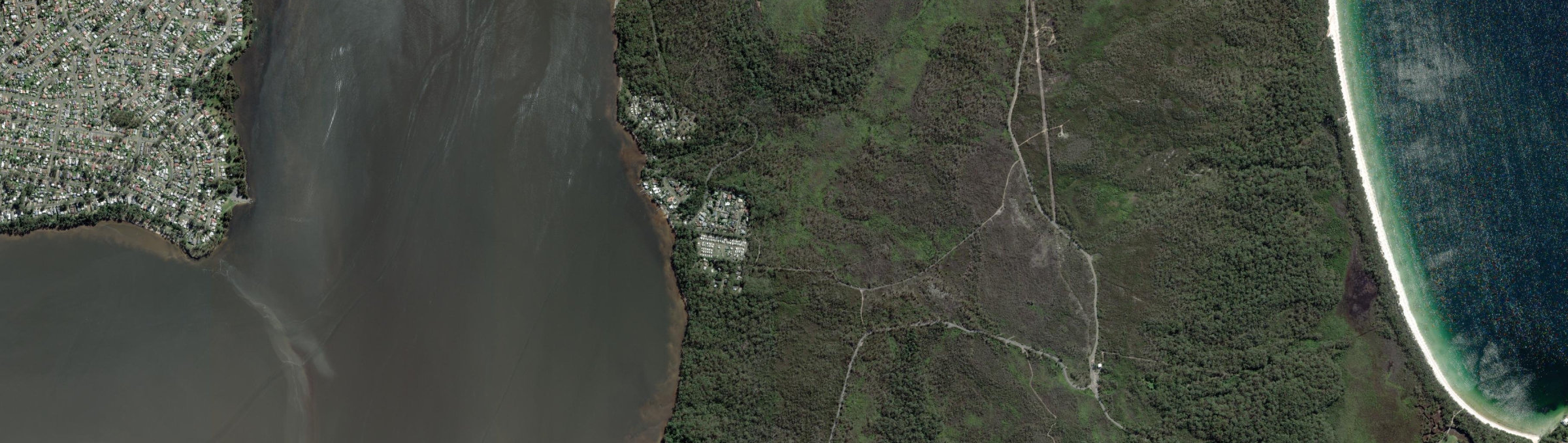Aerial view of Wrights Beach, NSW