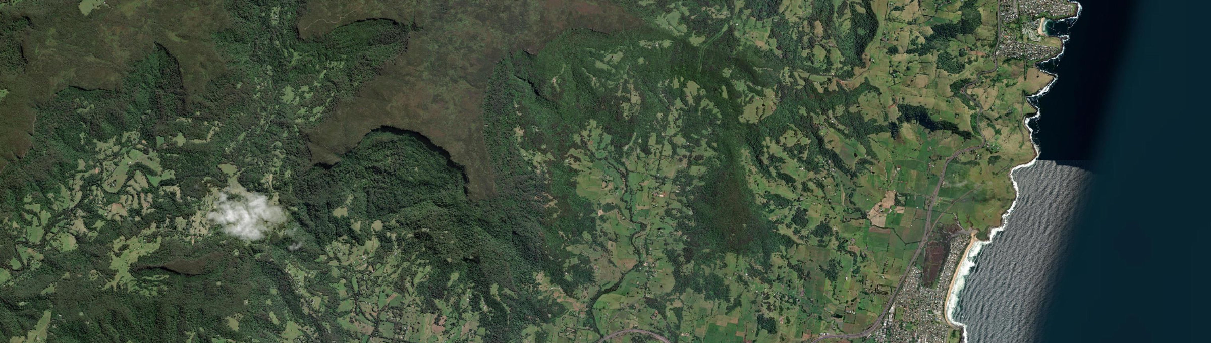 Aerial view of Foxground, NSW