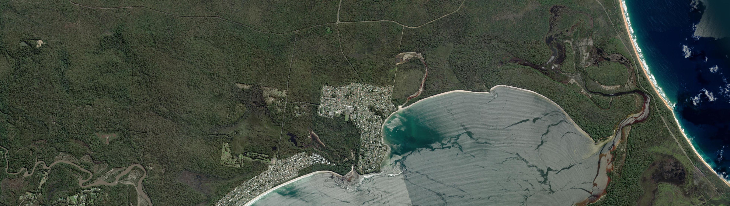 Aerial view of Callala Bay, NSW