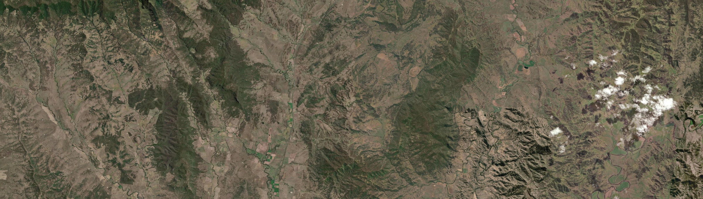 Aerial view of Wingen, NSW