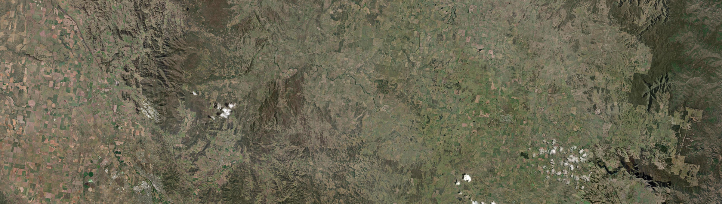 Aerial view of Woolbrook, NSW
