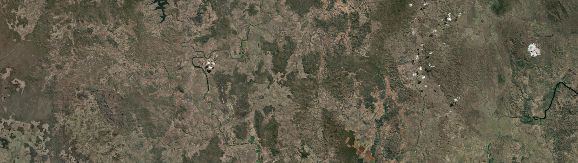 Aerial view of Eidsvold East, QLD