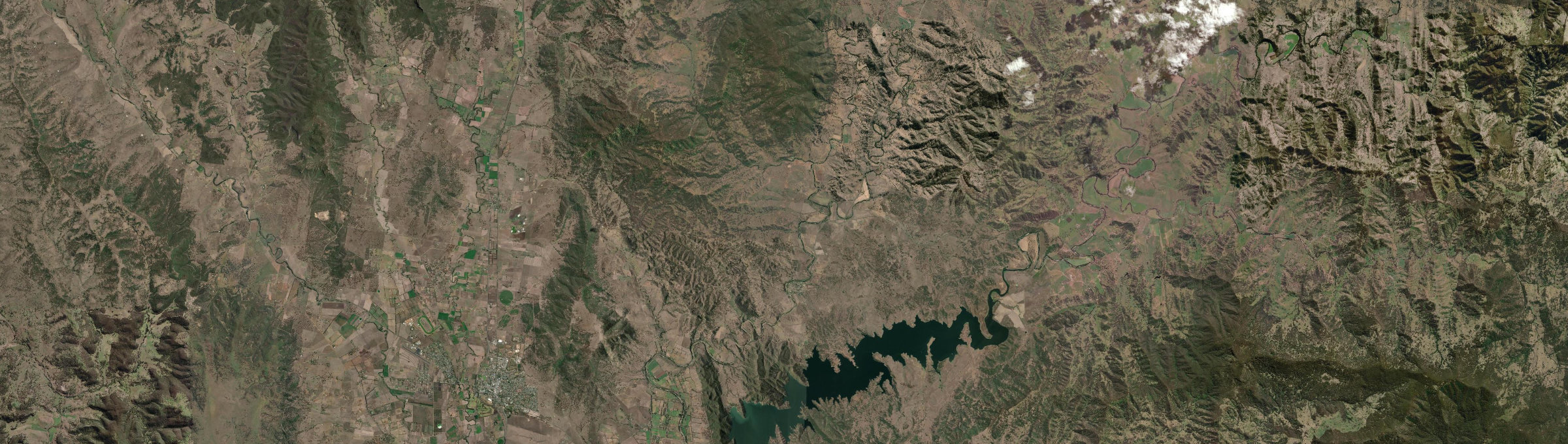 Aerial view of Gundy, NSW