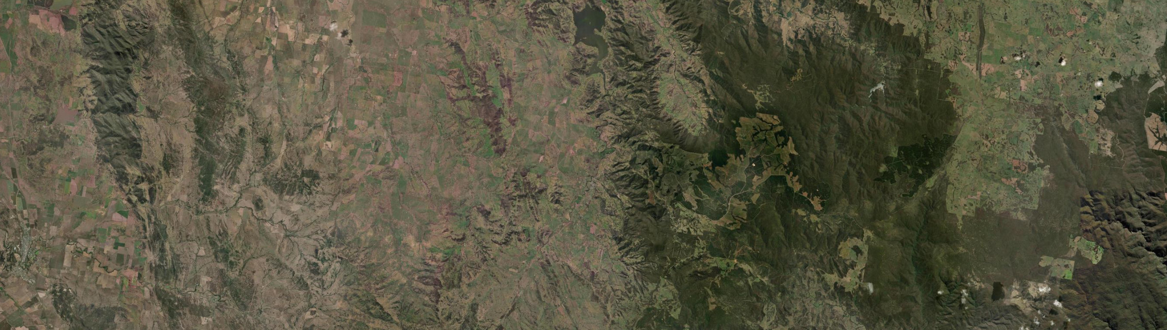 Aerial view of Nundle, NSW
