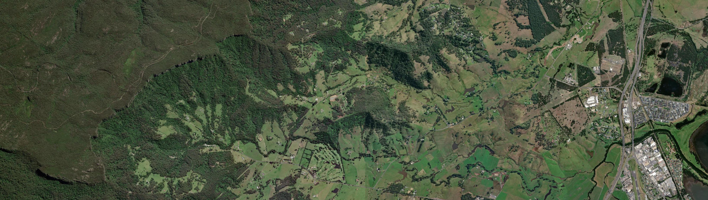 Aerial view of Marshall Mount, NSW