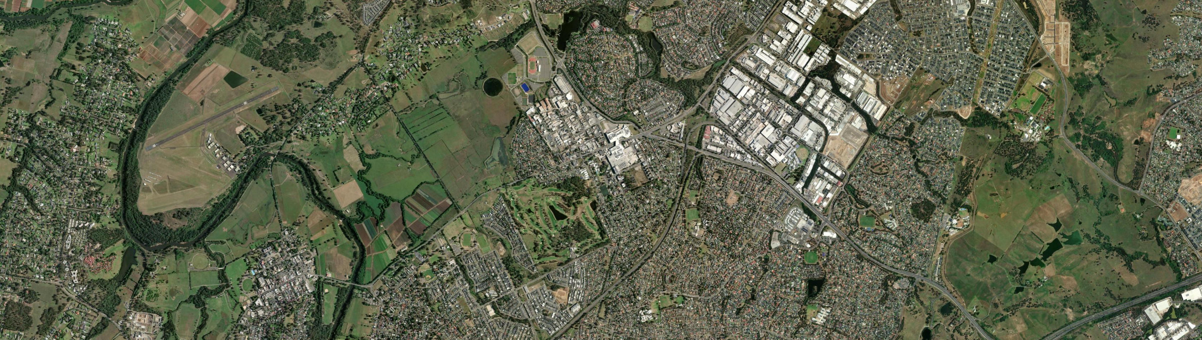 Aerial view of Narellan, NSW