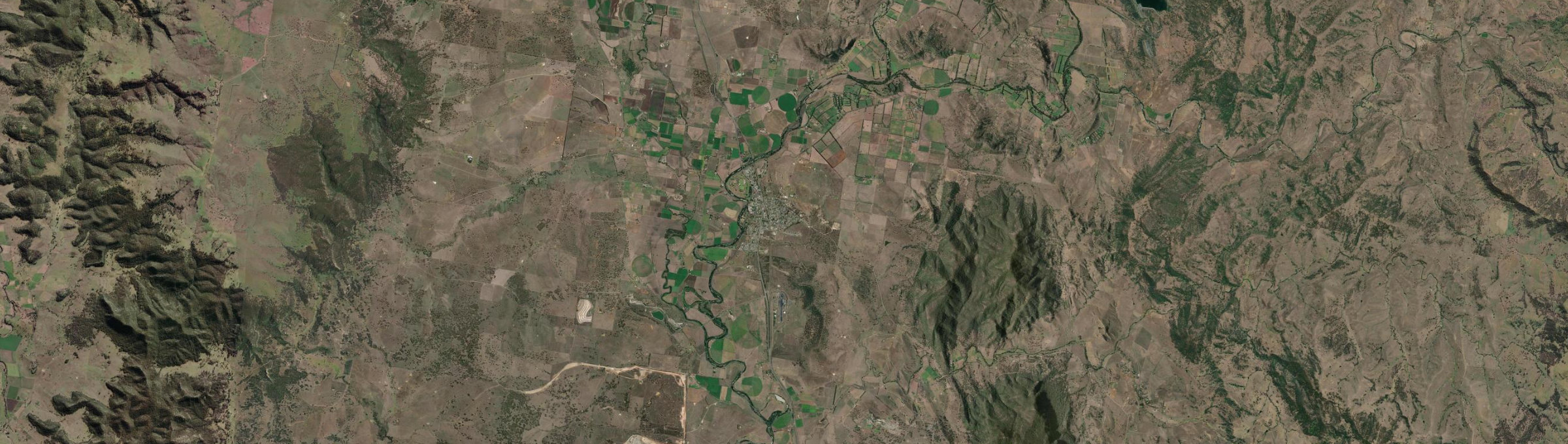 Aerial view of Aberdeen (NSW), NSW