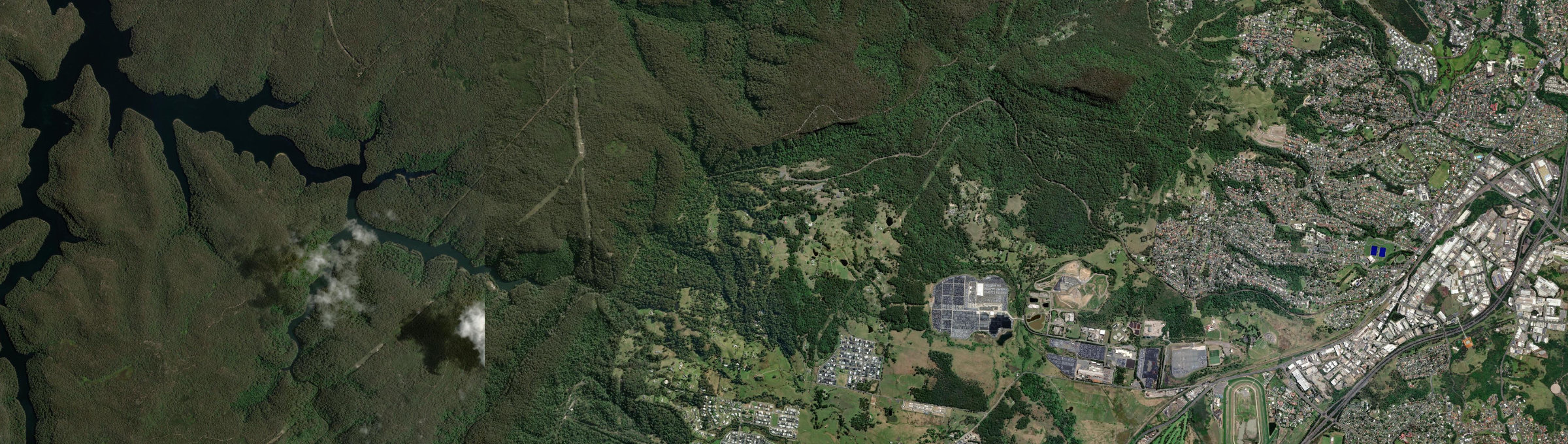 Aerial view of Dombarton, NSW