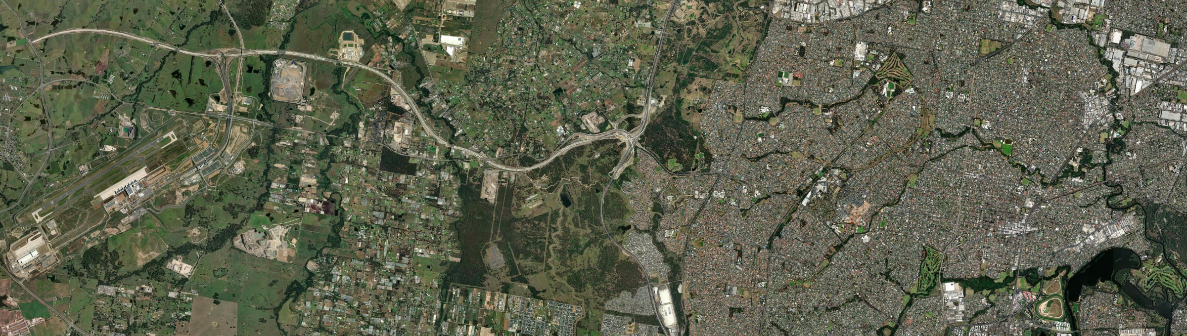 Aerial view of Cecil Park, NSW