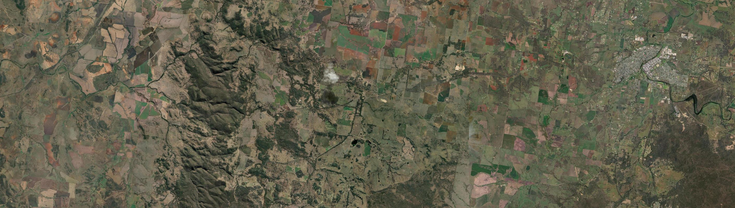 Aerial view of Gum Flat, NSW