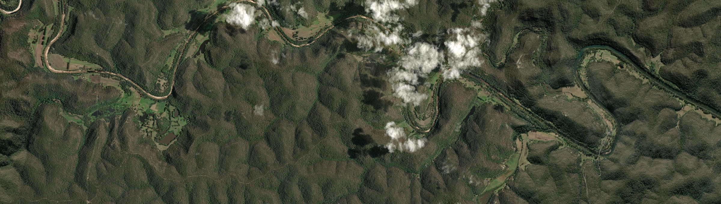 Aerial view of Central Colo, NSW