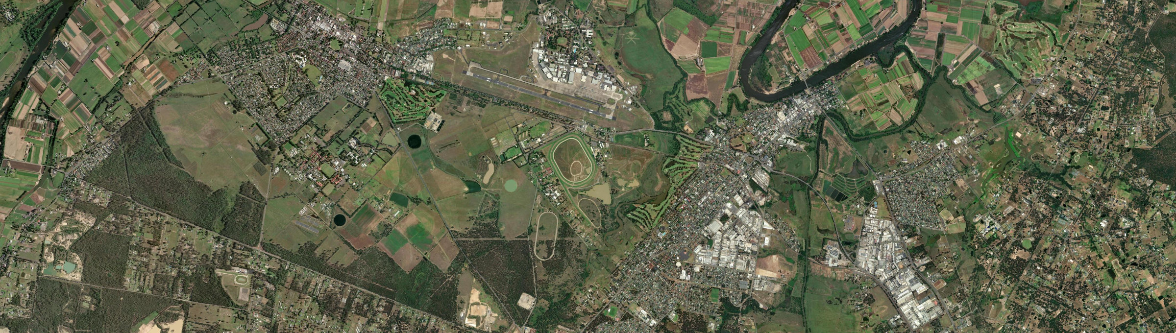 Aerial view of Clarendon (NSW), NSW