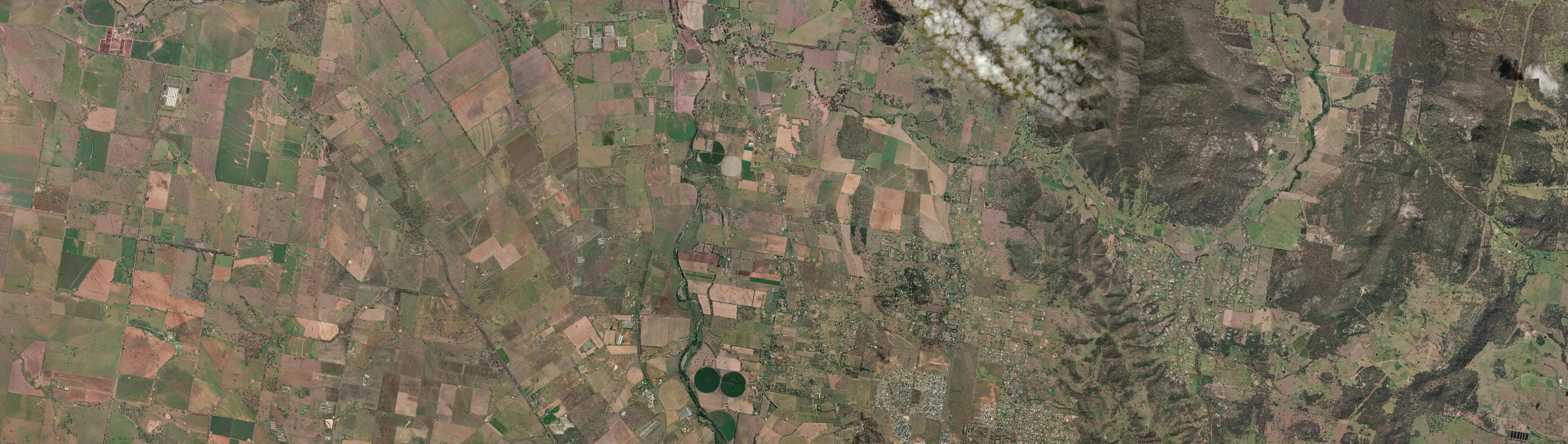 Aerial view of Hallsville, NSW