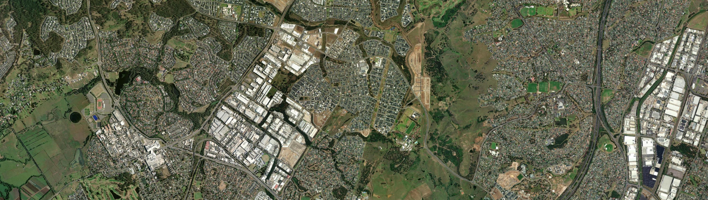 Aerial view of Gregory Hills, NSW