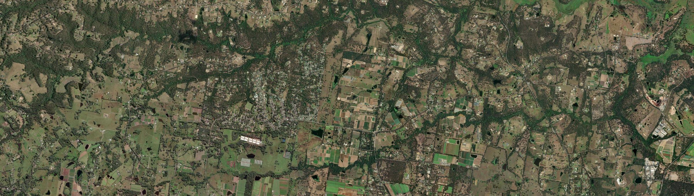 Aerial view of Glossodia, NSW