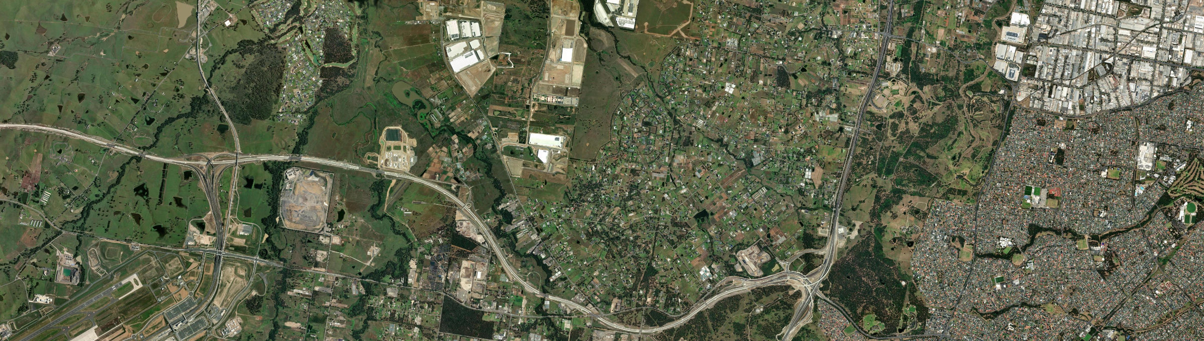 Aerial view of Mount Vernon, NSW