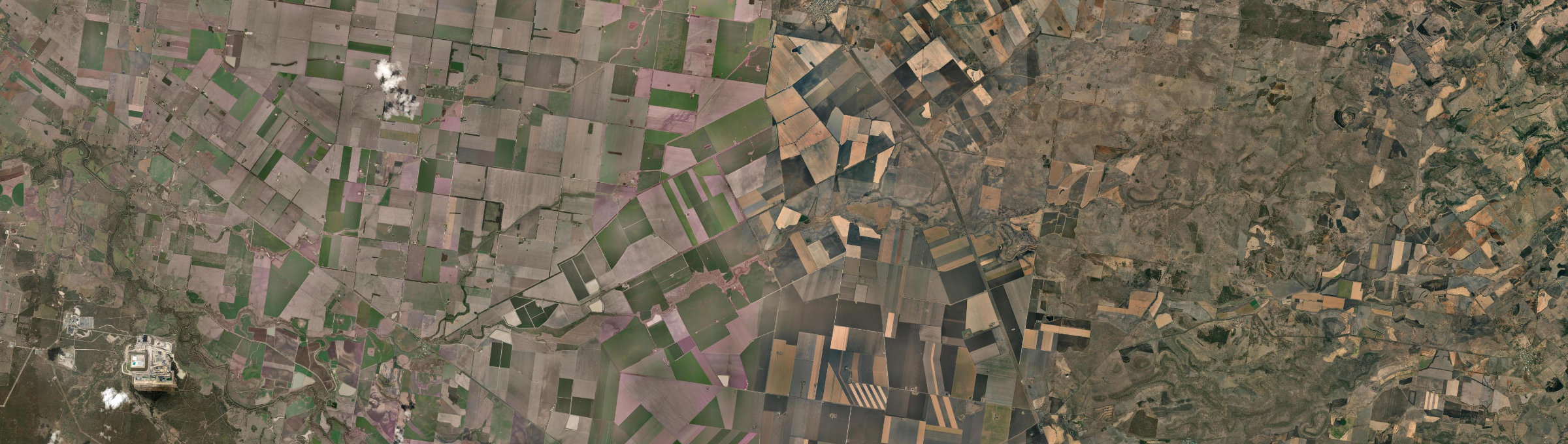 Aerial view of Jimbour West, QLD