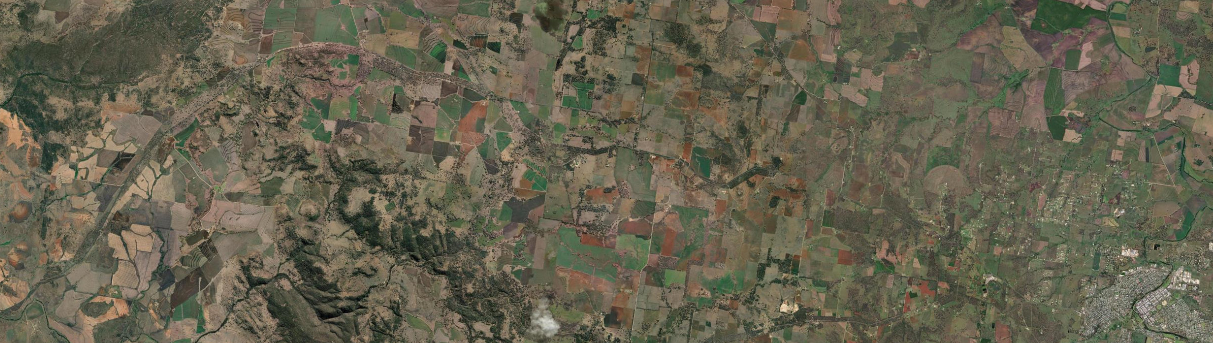 Aerial view of Little Plain, NSW