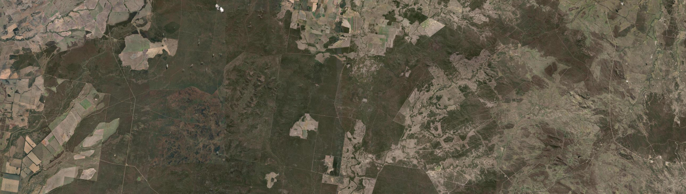 Aerial view of Canning Creek, QLD