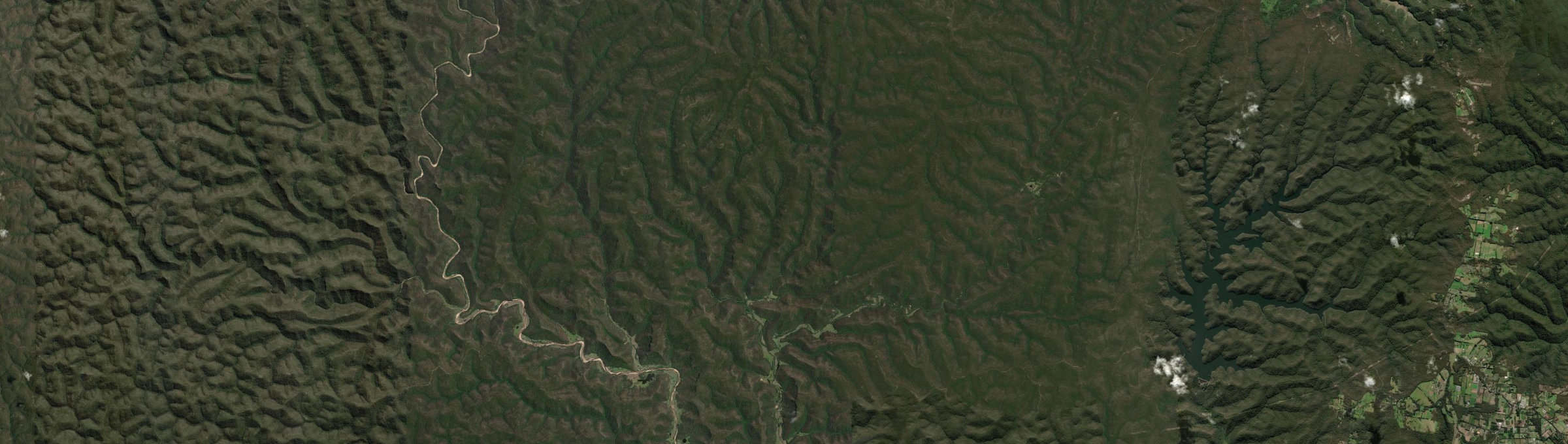 Aerial view of Perrys Crossing, NSW